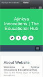 Mobile Screenshot of ajinkyainnovations.com